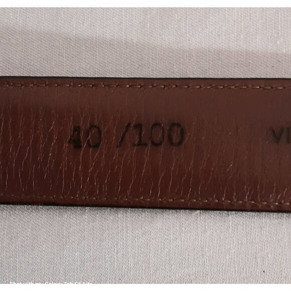 Boyd's Mens Belt 40 Waist Handmade USA Burgundy Brown Genuine Leather - Picture 7 of 13